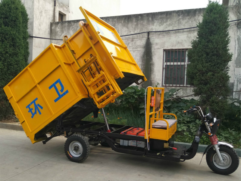 Five side electric hanging bucket garbage tricycle